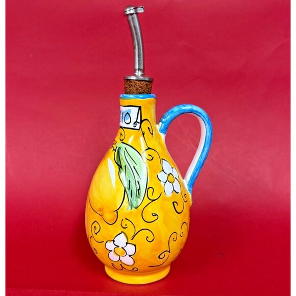 Vintage Ceramic Oil/ Olio Dispenser - Hand Painted in Sorrento Italy - Picture 2 of 7